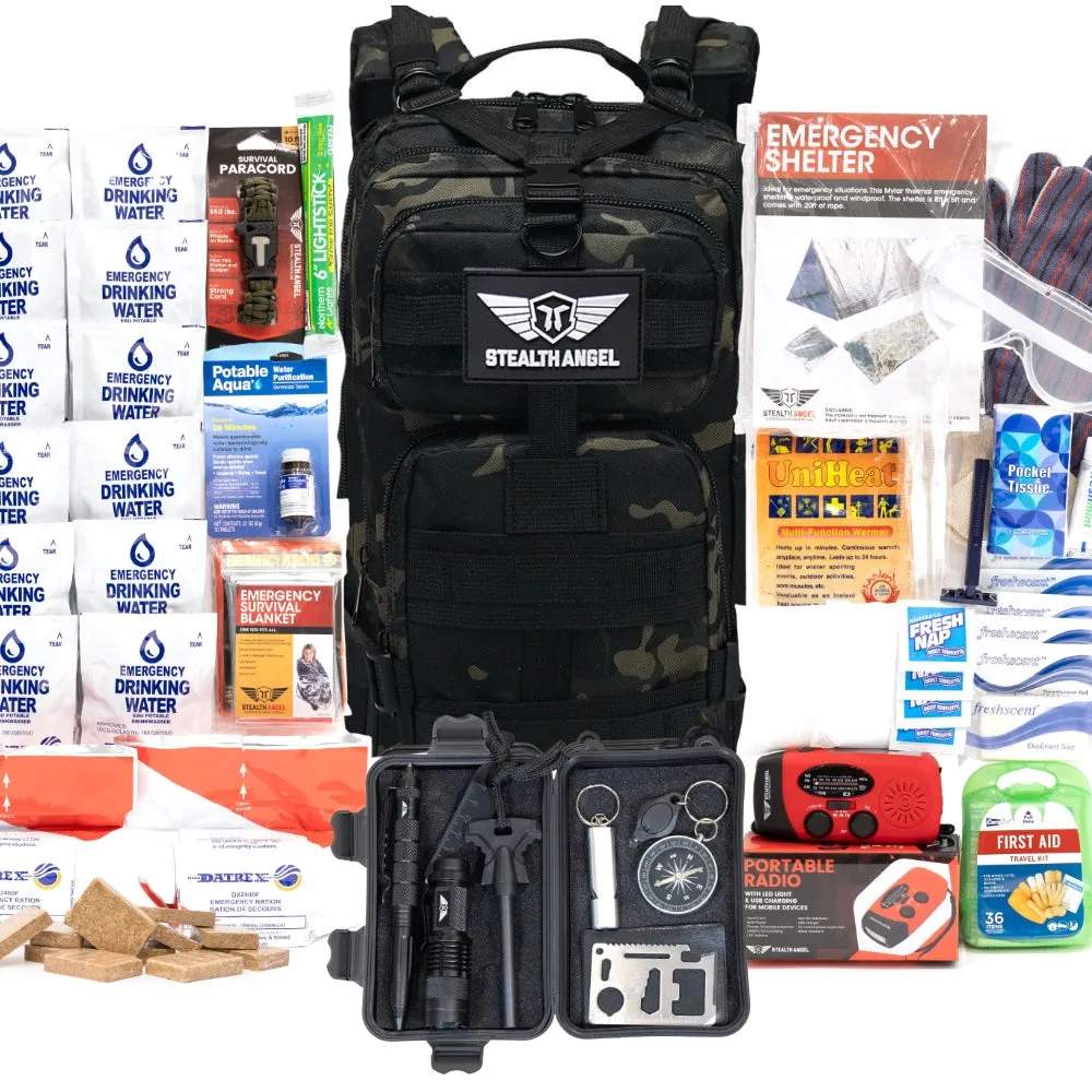 2 Person Emergency Kit / 72 Hour Backpack By Stealth Angel Survival