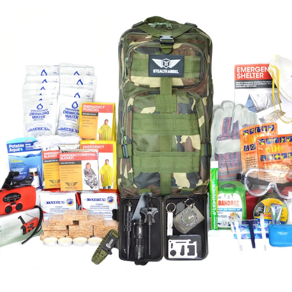 2 Person Emergency Kit / 72 Hour Backpack By Stealth Angel Survival