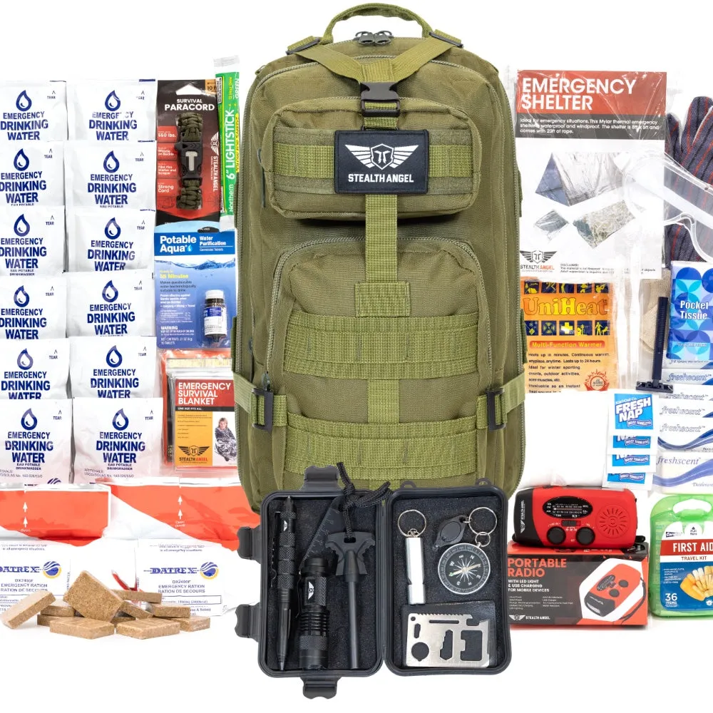 2 Person Emergency Kit / 72 Hour Backpack By Stealth Angel Survival