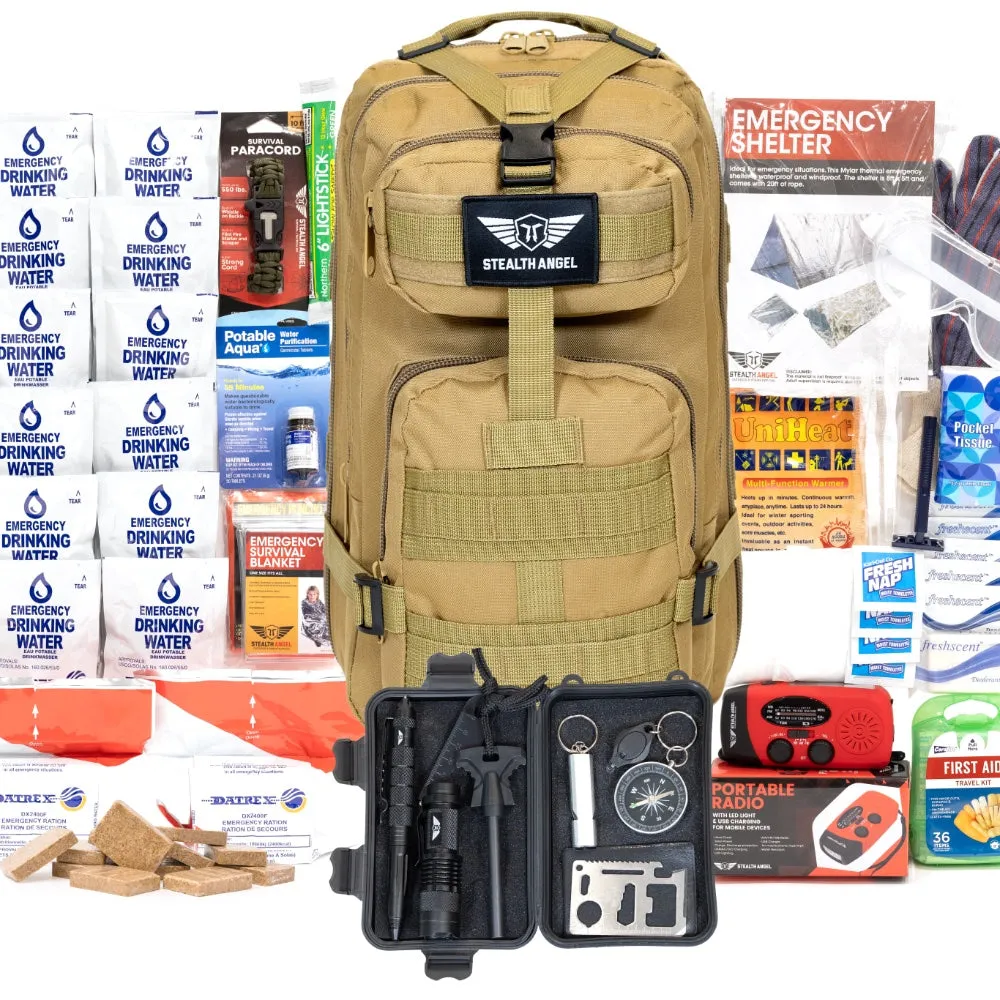 2 Person Emergency Kit / 72 Hour Backpack By Stealth Angel Survival