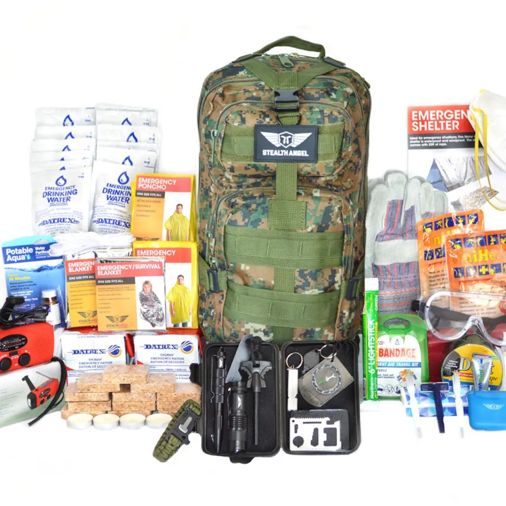 2 Person Emergency Kit / 72 Hour Backpack By Stealth Angel Survival