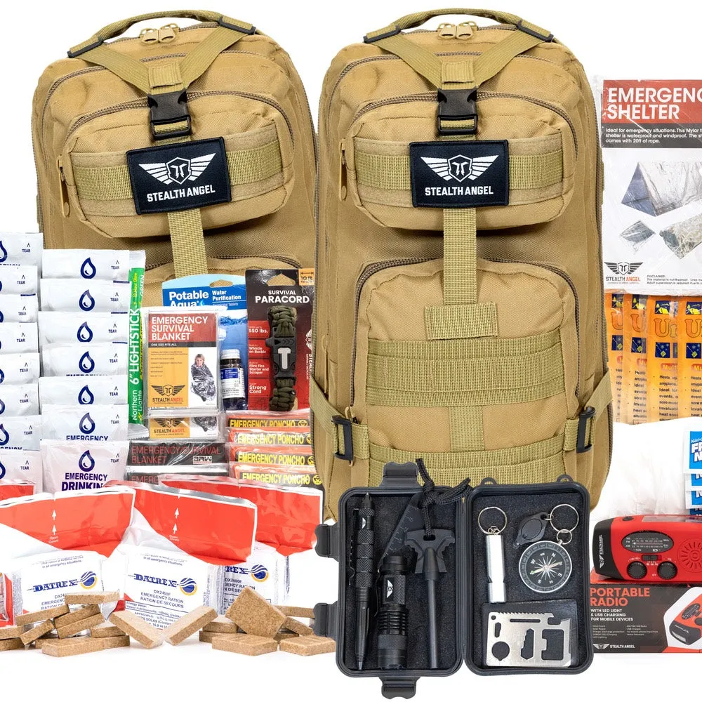 3 Person Emergency Kit / Survival Bag (72 Hours) Stealth Angel Survival