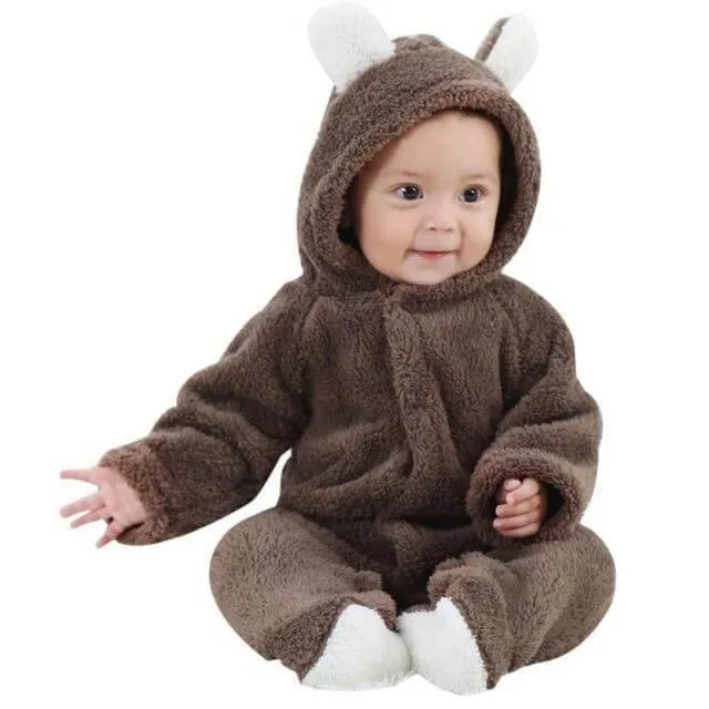 3D Warm Bear Jumpsuit for Baby