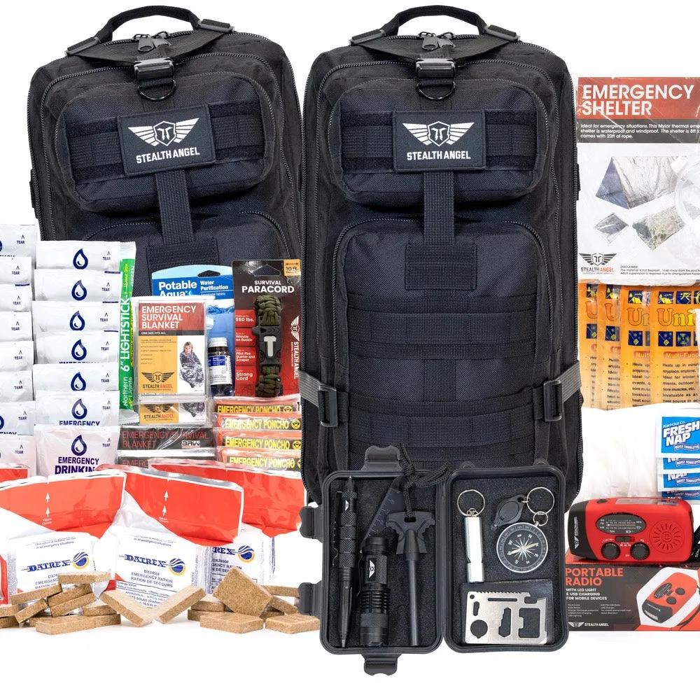 6 Person Emergency Kit / Survival Bag (72 Hours) Stealth Angel Survival