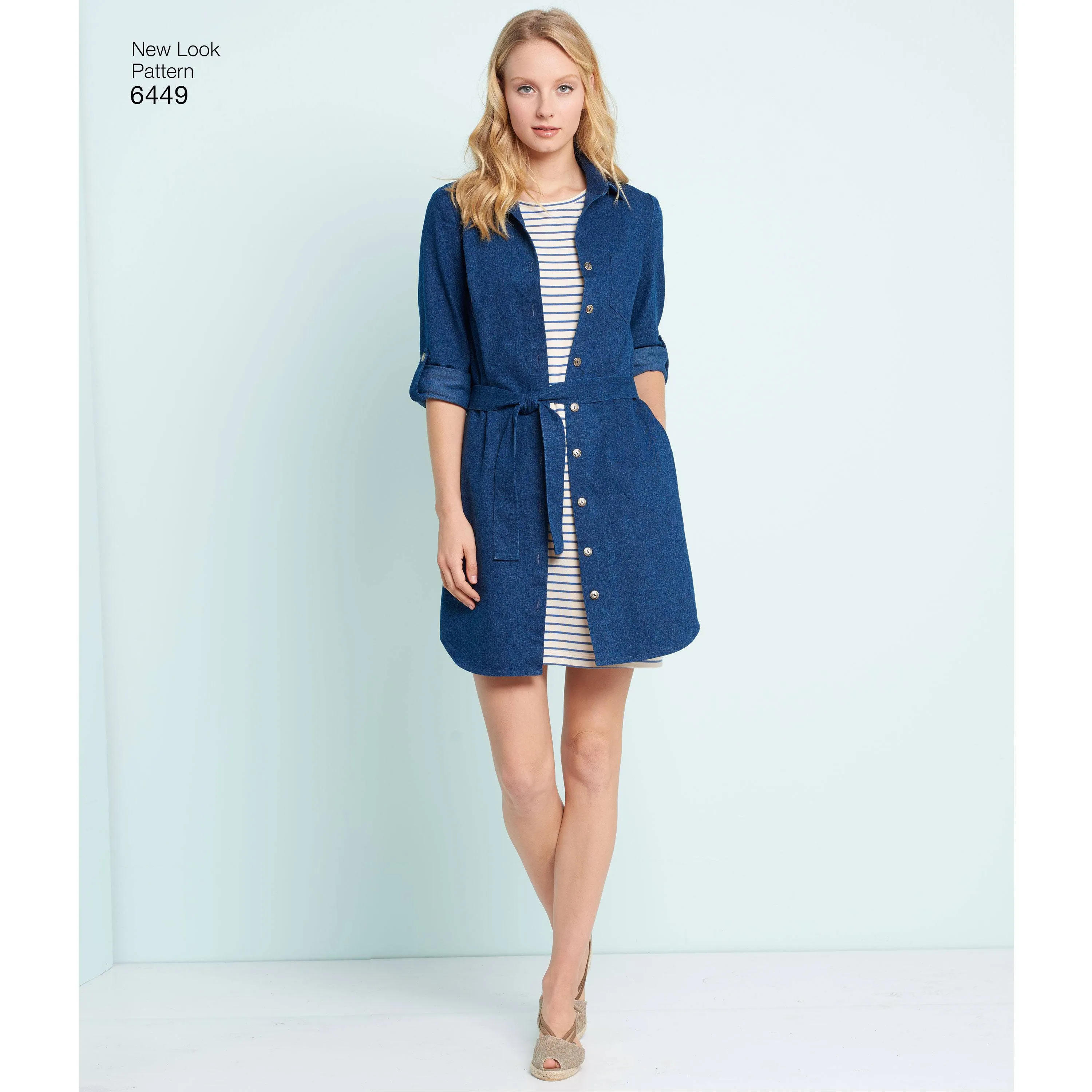 6449 Misses' Easy Shirt Dress and Knit Dress