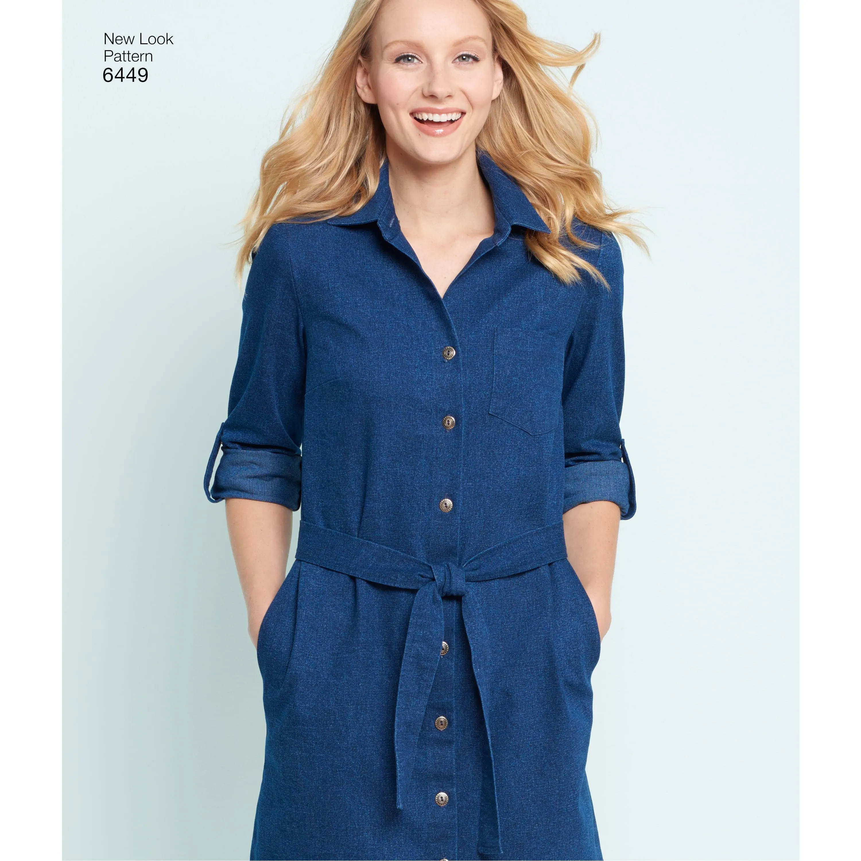 6449 Misses' Easy Shirt Dress and Knit Dress