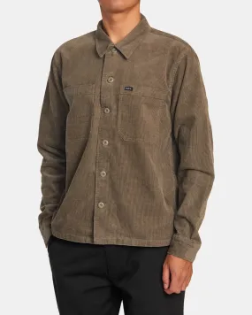 Americana Corduroy Overshirt - Mushroom