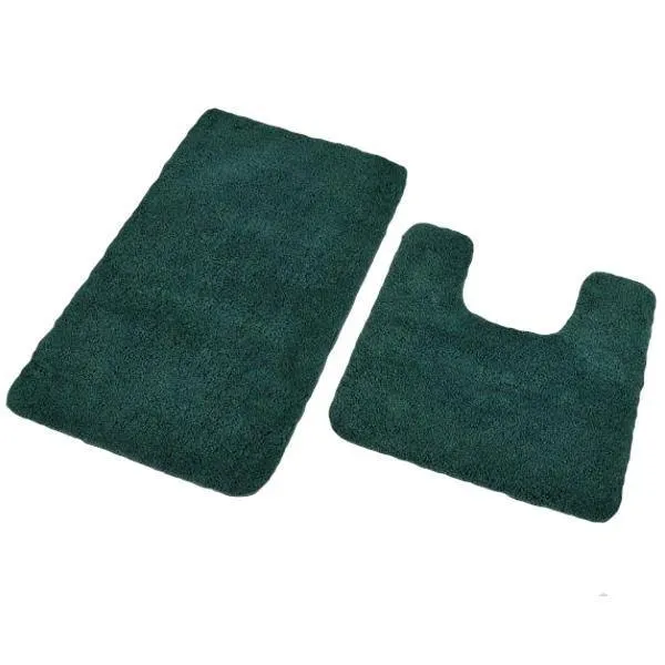 Antron Luxury Non-Slip Bath Mat - Dark Green