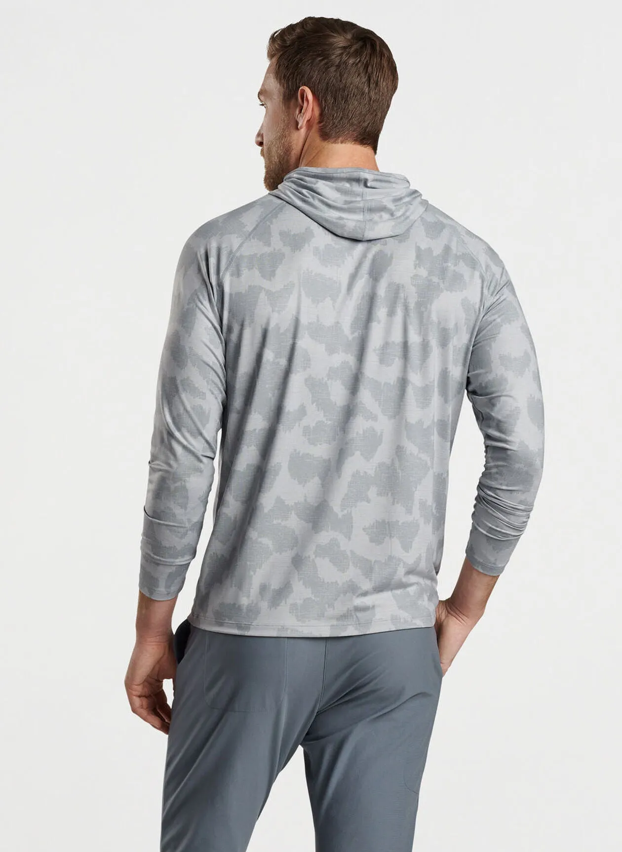 Aurora Windowpane Camo Performance T-Shirt Hoodie