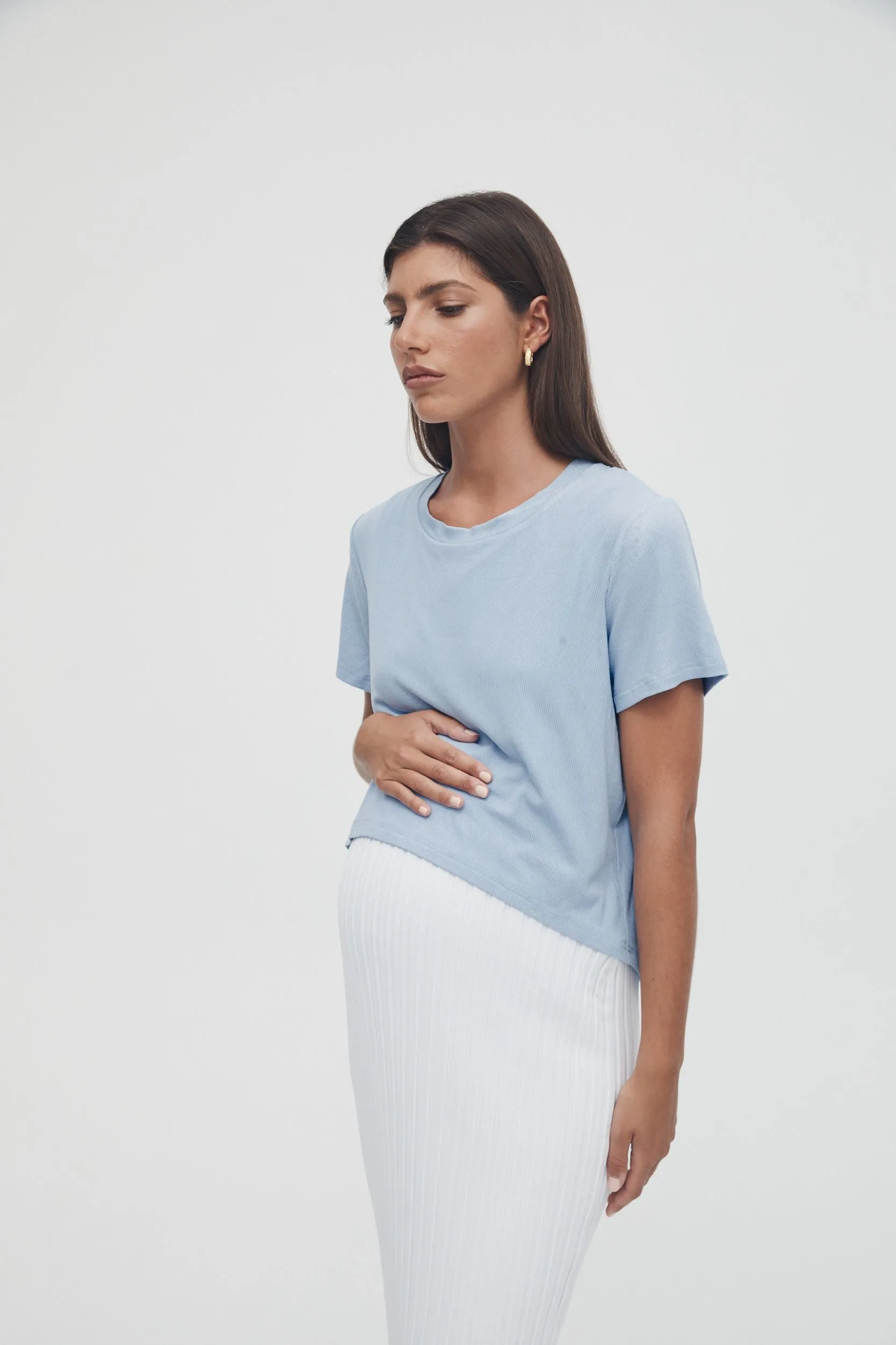 Avenue Nursing Tee (Cornflower)