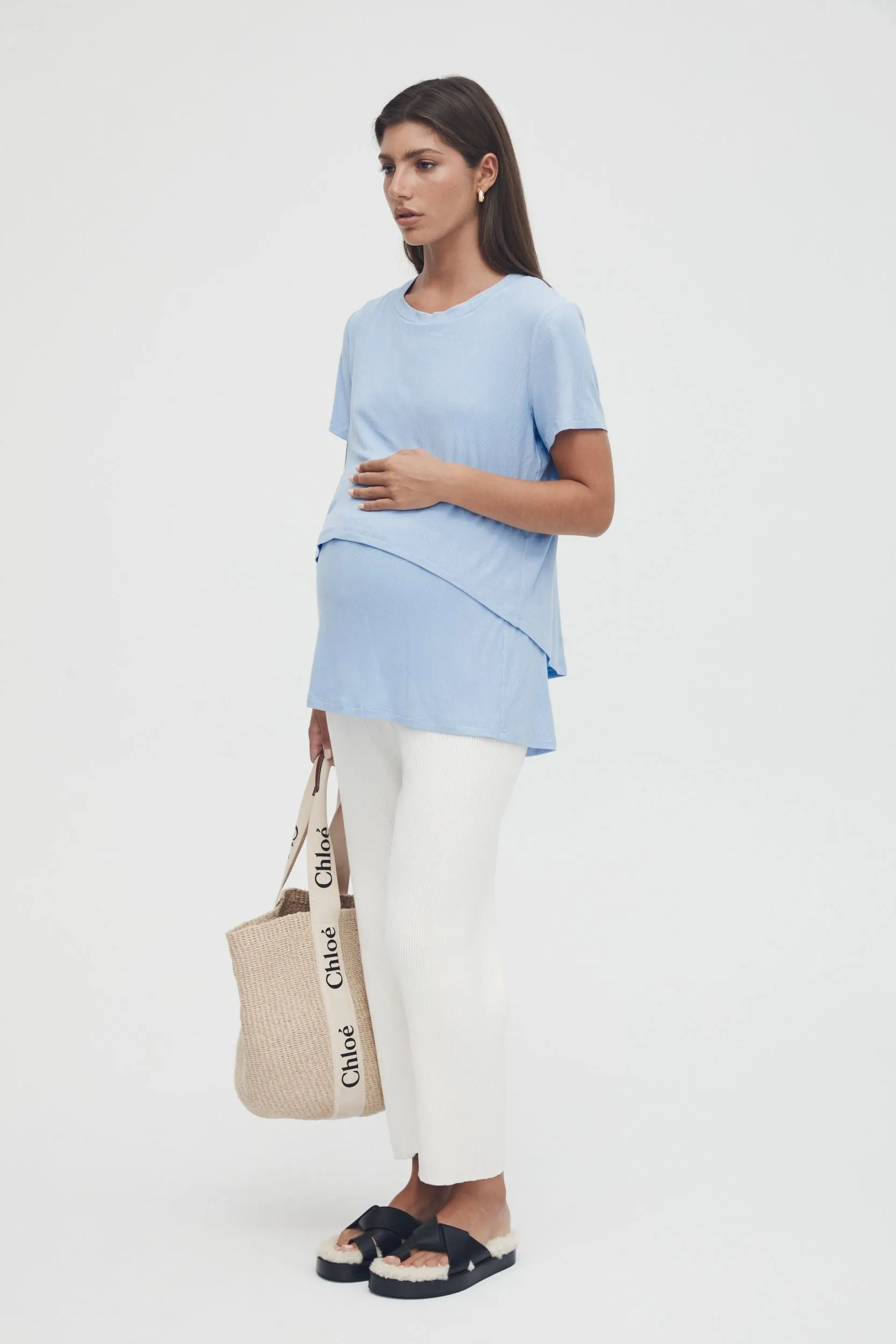 Avenue Nursing Tee (Cornflower)