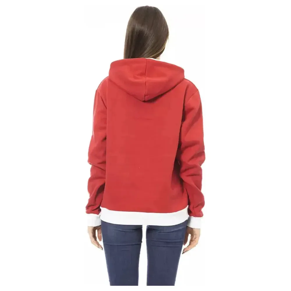 Baldinini Trend Red Cotton Women Hoodie