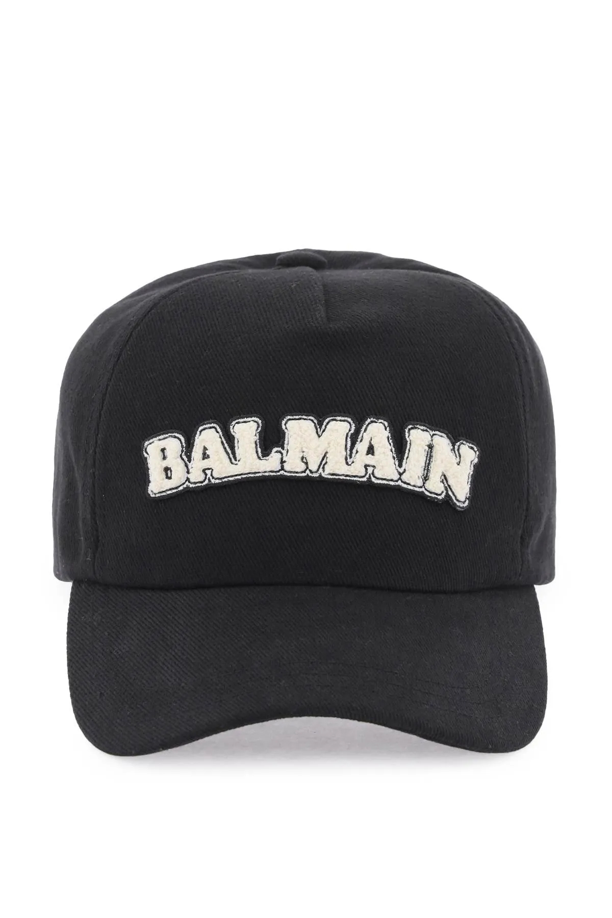 Balmain terry logo baseball cap