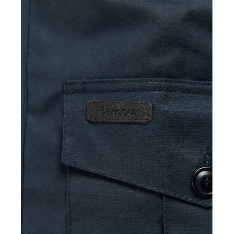 Barbour Sheldon Wax Jacket - Navy