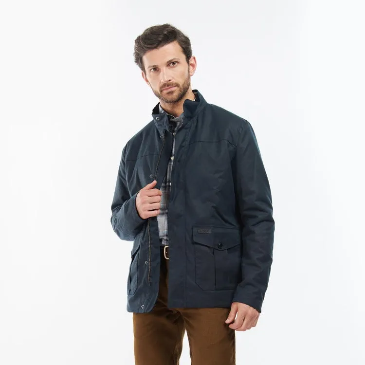 Barbour Sheldon Wax Jacket - Navy