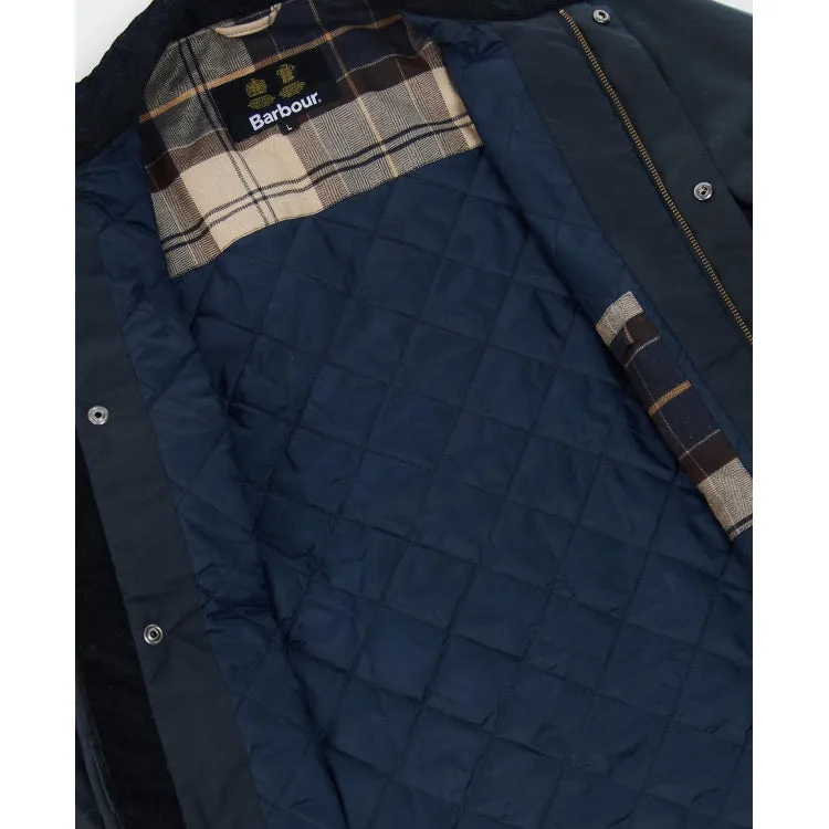 Barbour Sheldon Wax Jacket - Navy