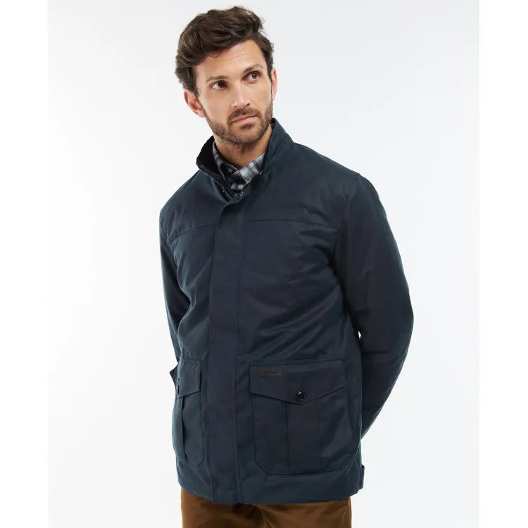 Barbour Sheldon Wax Jacket - Navy