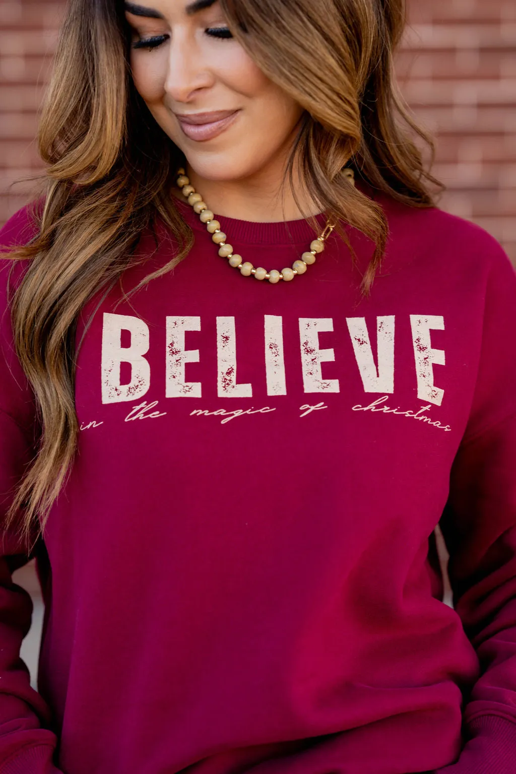 Believe In The Magic Of Christmas Graphic Crewneck