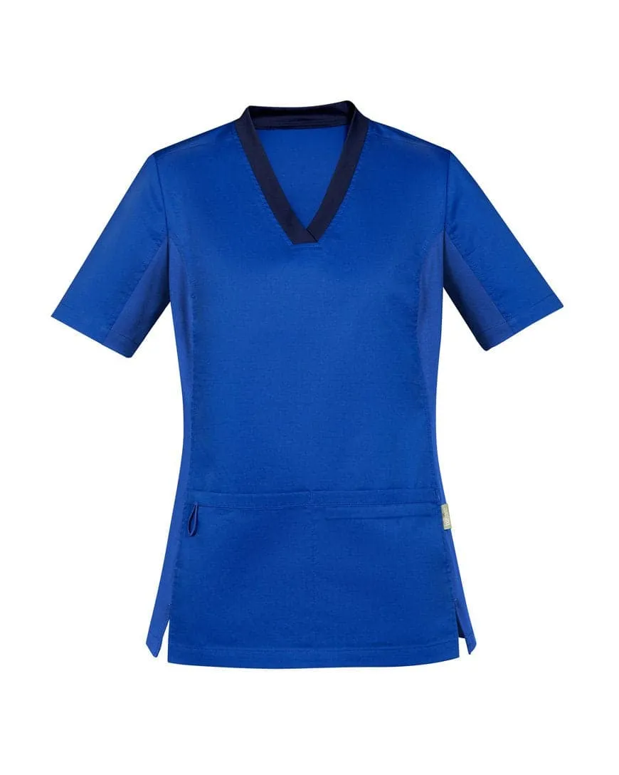 Biz Care Riley Womens V-Neck Scrub Top CST043LS