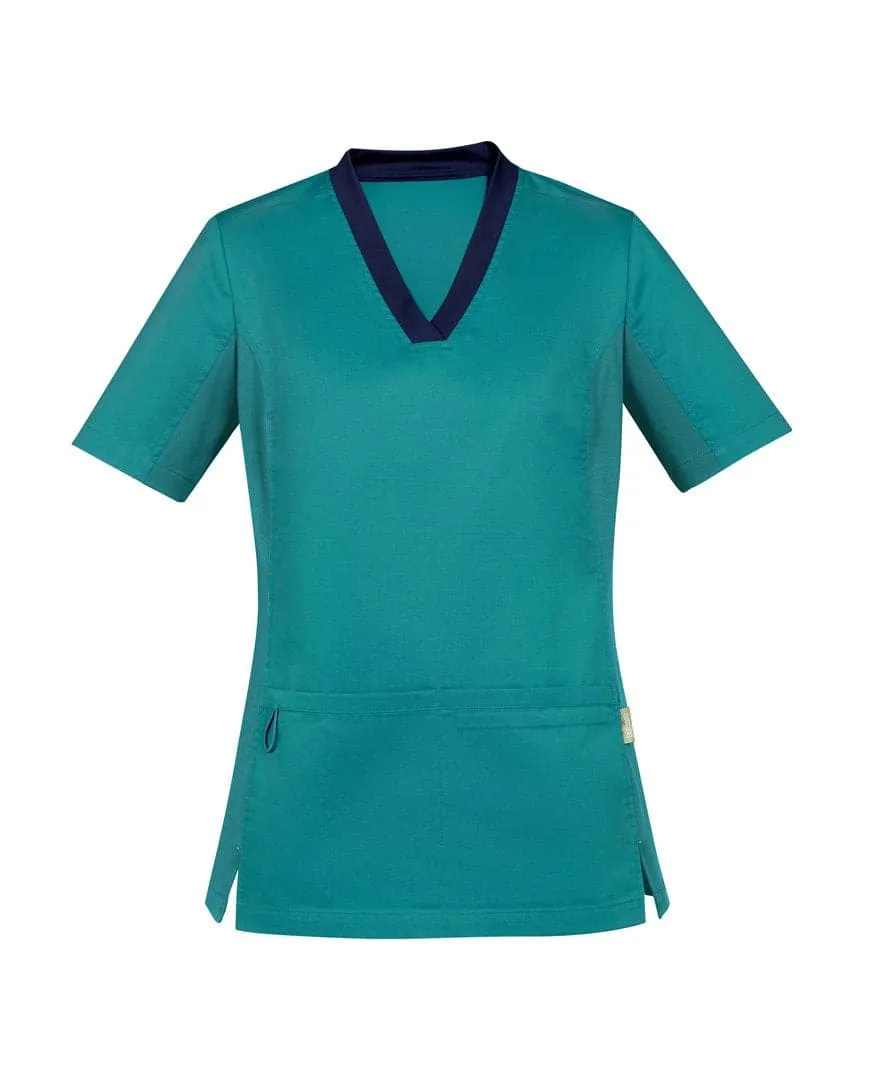 Biz Care Riley Womens V-Neck Scrub Top CST043LS