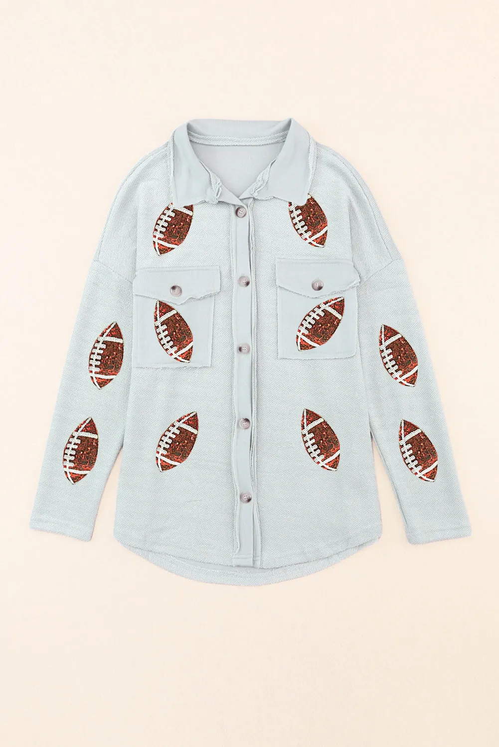 Black Fleece Baseball Graphic Buttoned Front Shacket