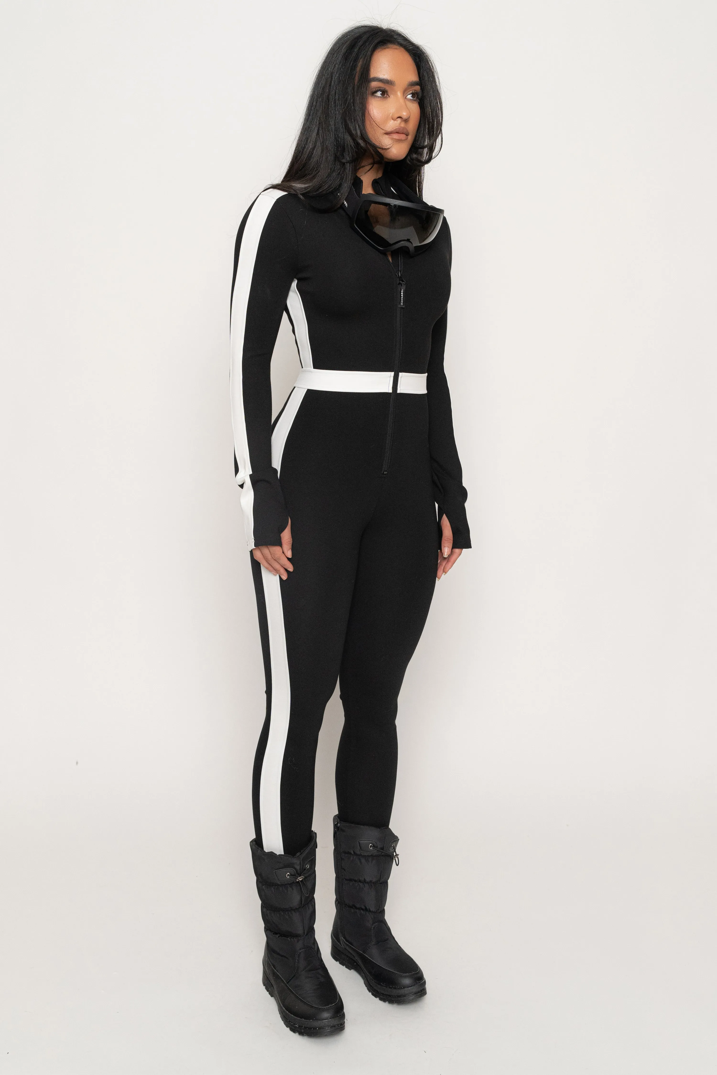 Black Off Limits Zipper Jumpsuit