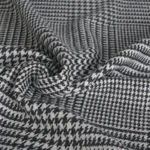 Black Prince of Wales Plaid Fabric 3916