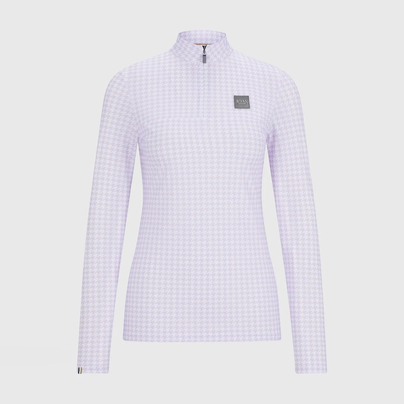 BOSS Equestrian Rachel Base Layer - Houndstooth Chalk Violet