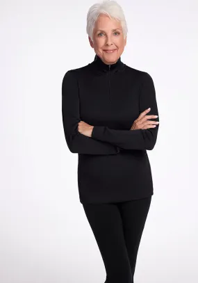 Brooke 1/4 Zip - Black