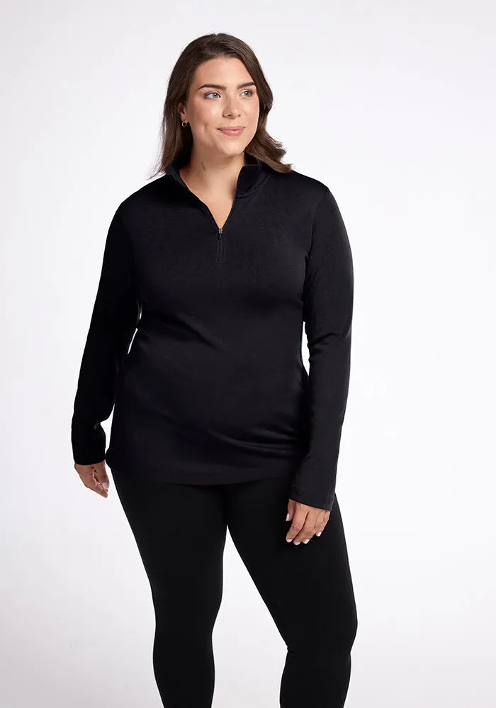 Brooke 1/4 Zip - Black