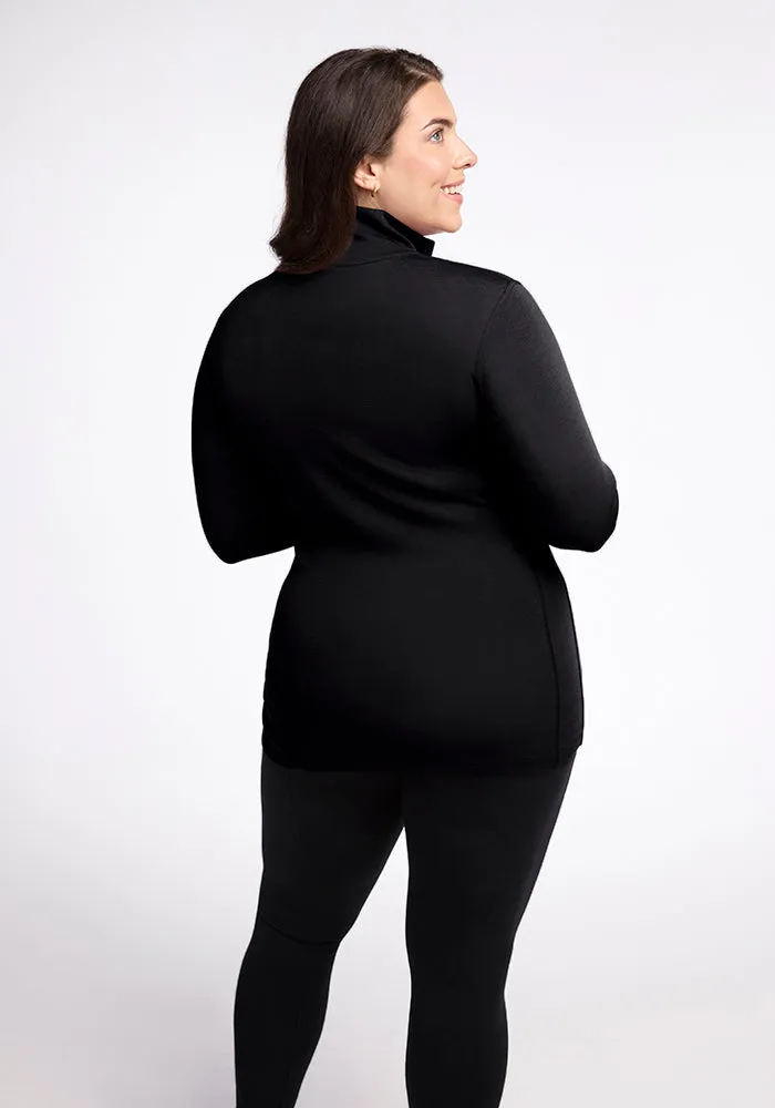 Brooke 1/4 Zip - Black