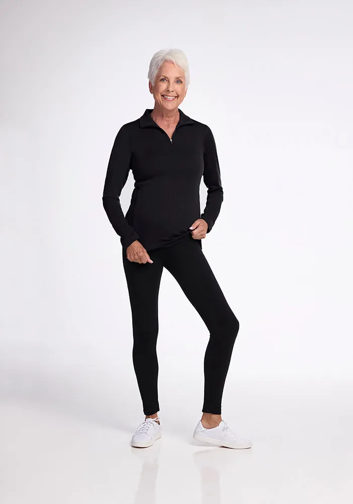 Brooke 1/4 Zip - Black