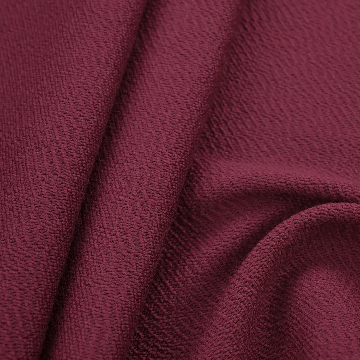 Burgundy Textured Wool Fabric 96871