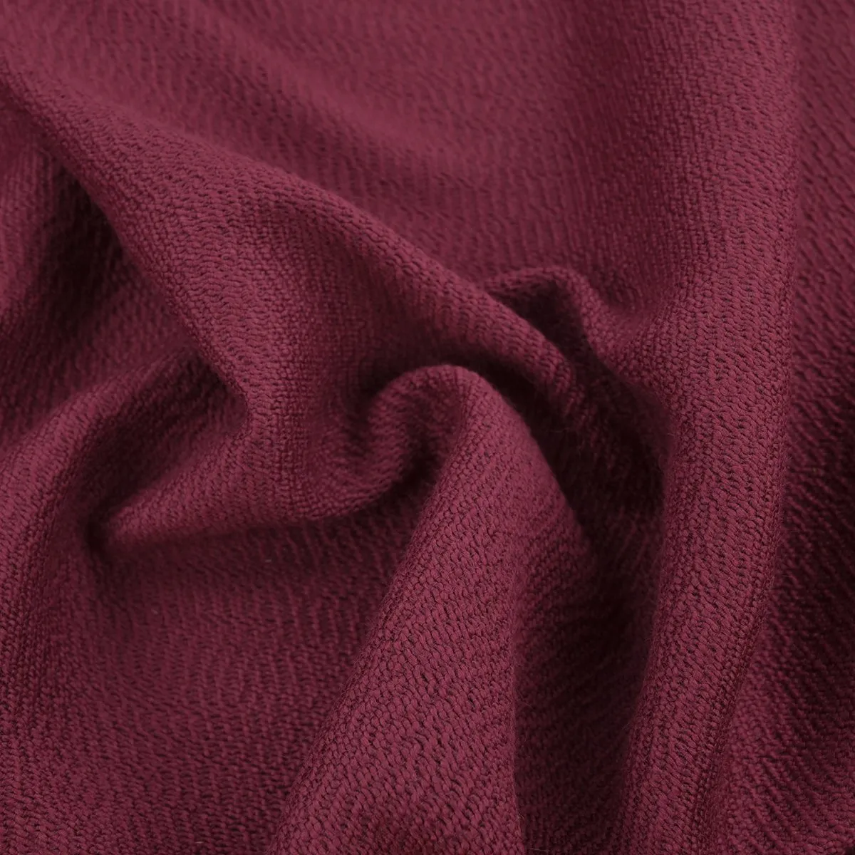 Burgundy Textured Wool Fabric 96871