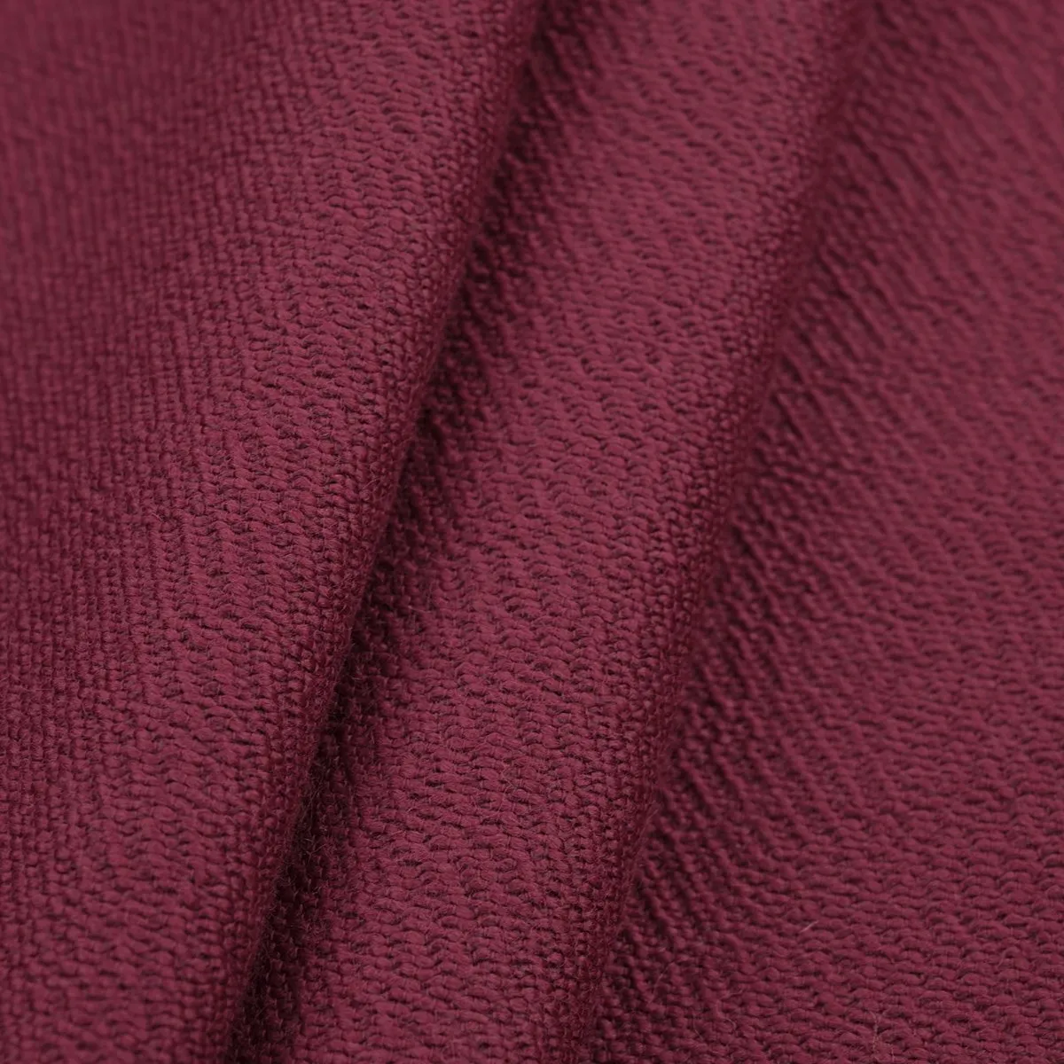 Burgundy Textured Wool Fabric 96871