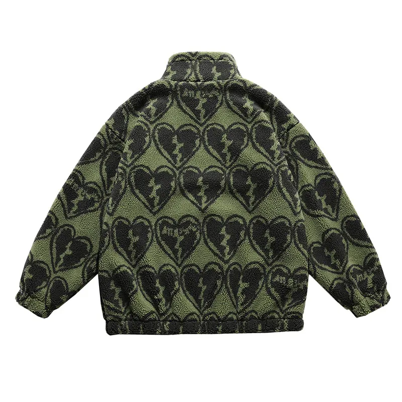 Cartoon Printed Fur Bomber Jacket