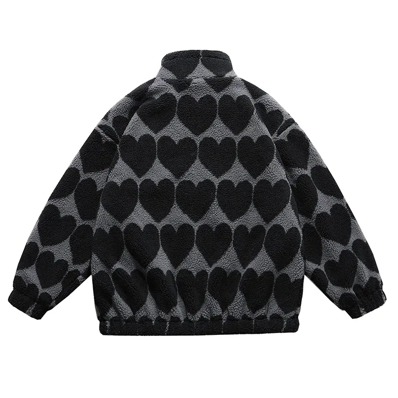 Cartoon Printed Fur Bomber Jacket