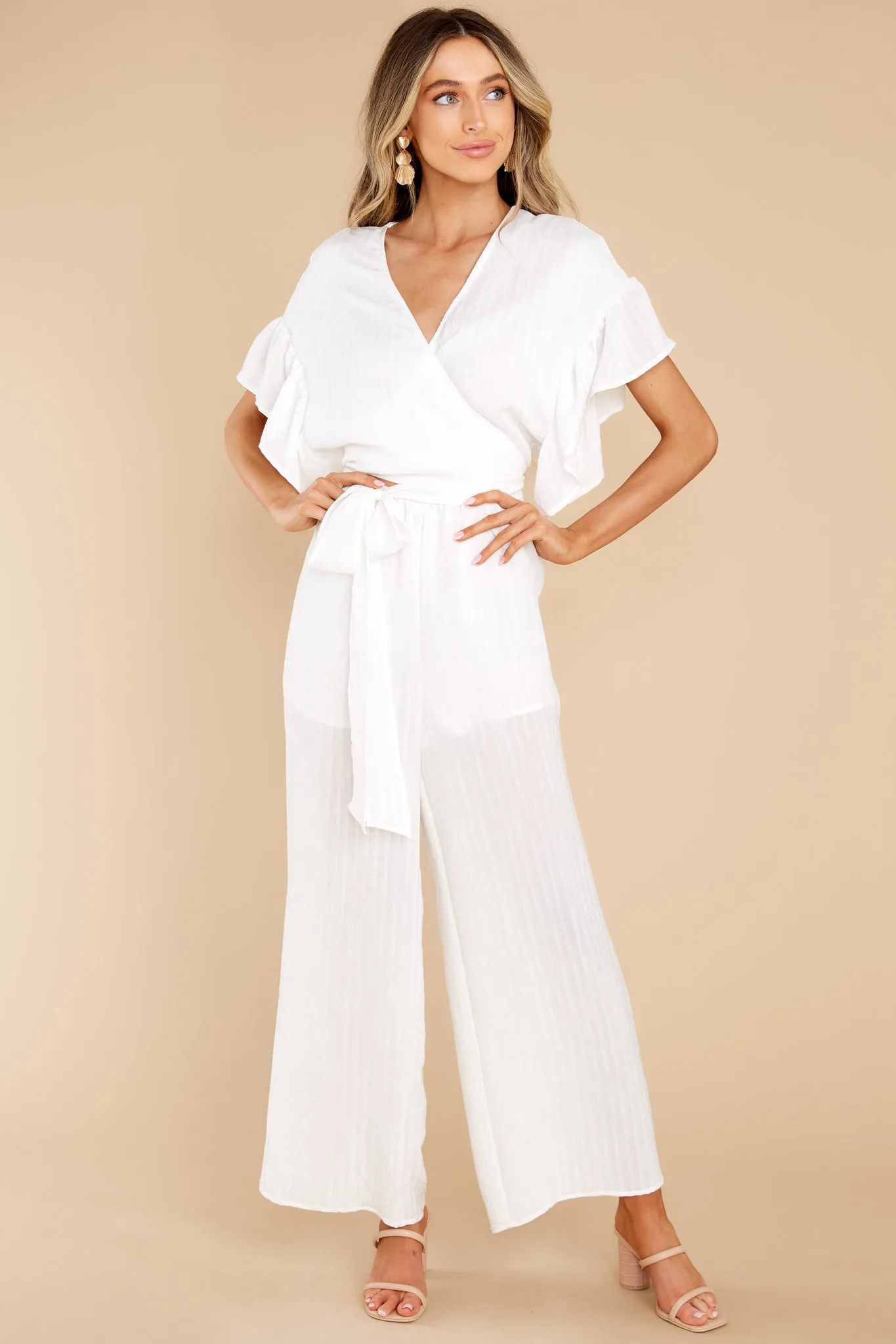 Change Your Destiny White Jumpsuit