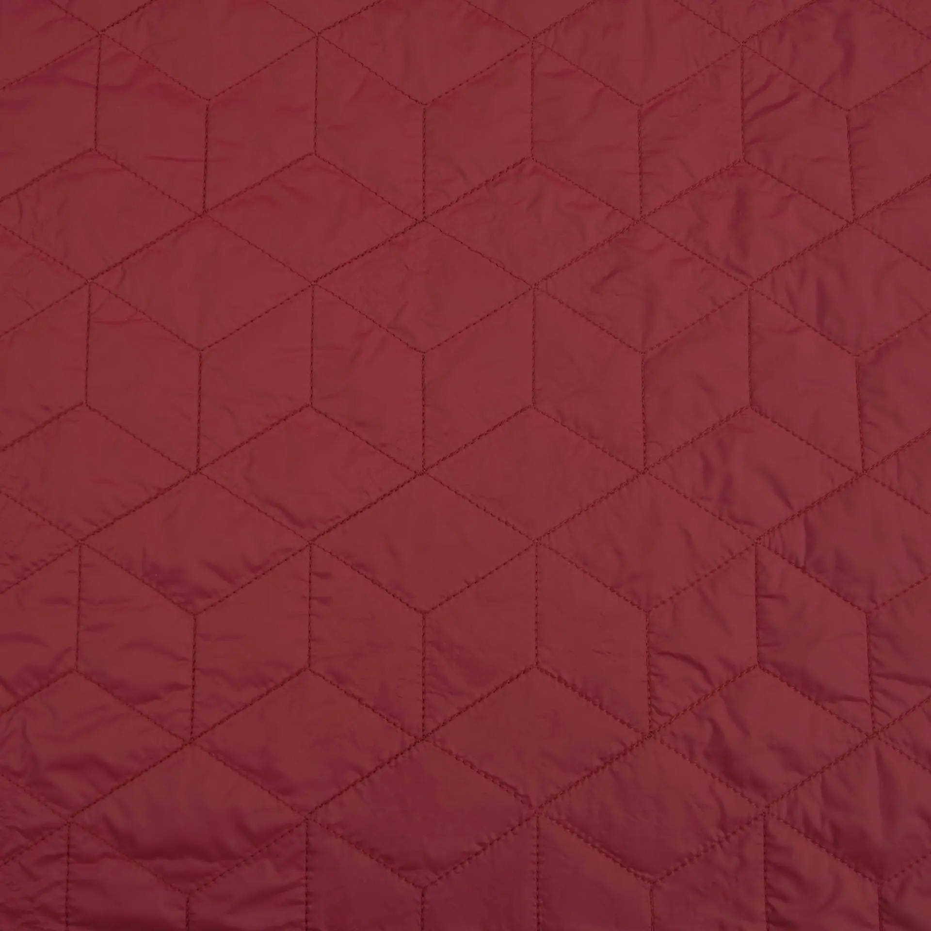 Cherry Red Quilted Fabric 4568