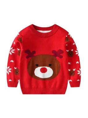 Christmas Bear Boy Knitted Sweater