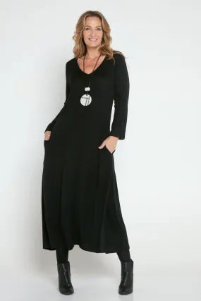 Christobel Knit Maxi Dress - Black