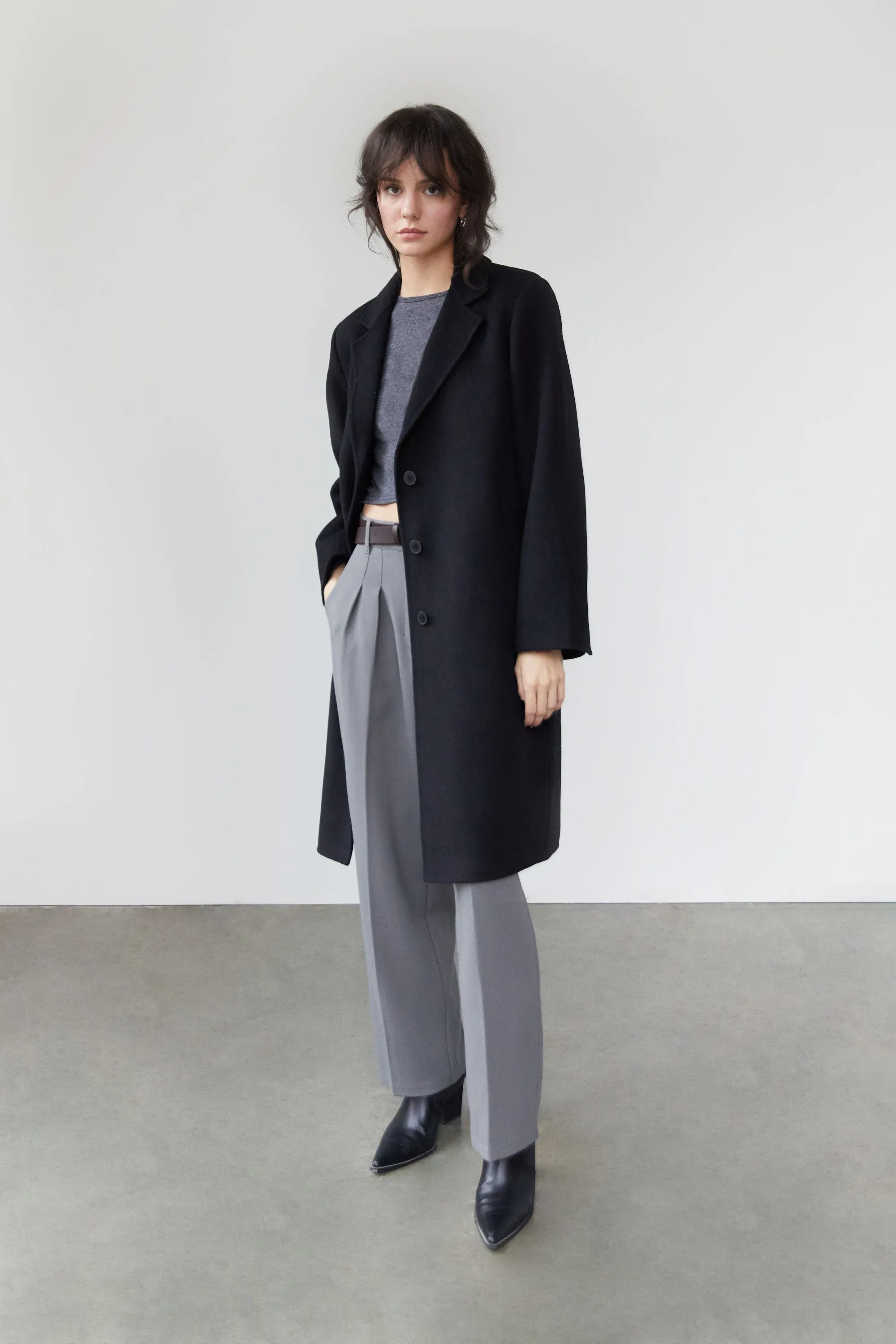 CLASSIC FIT WOOL BLEND COAT