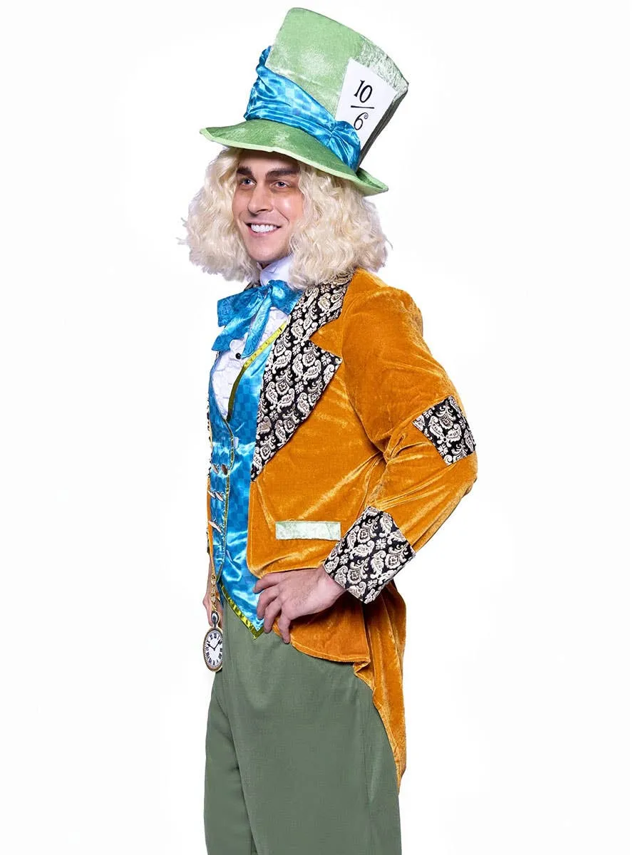 Classic Mad Hatter Deluxe Mens Wonderland Costume