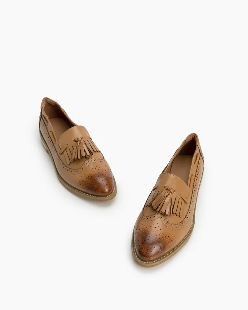 Comfortable Slip On Wingtip Oxfords Tassel Loafers