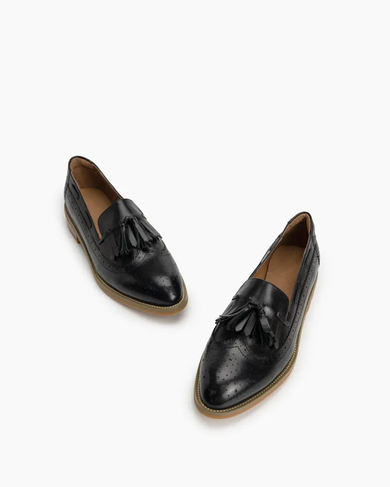 Comfortable Slip On Wingtip Oxfords Tassel Loafers