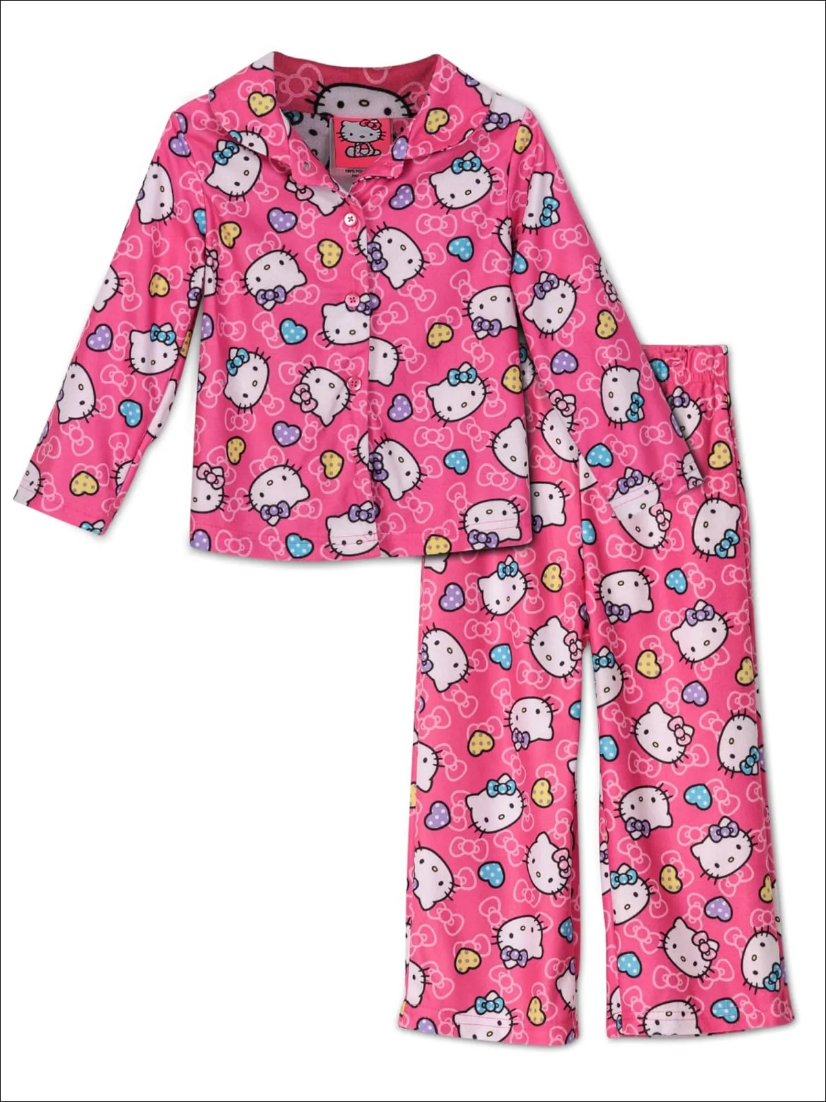 Comfy Kitten 2-Piece Pajama Set