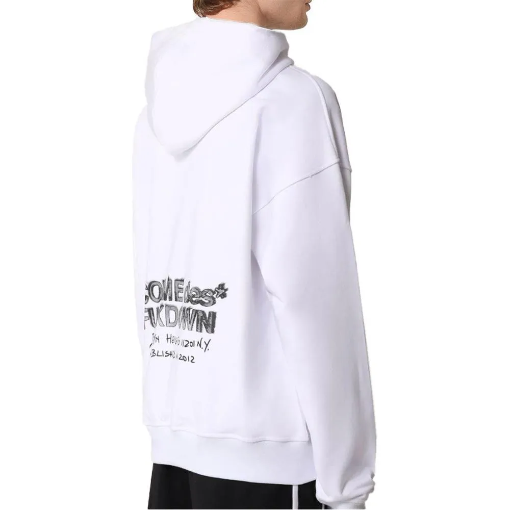 Comme Des Fuckdown White Cotton Sweater