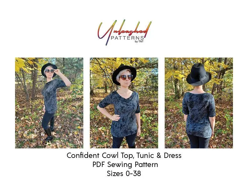 Confident Cowl Top Tunic and Dress