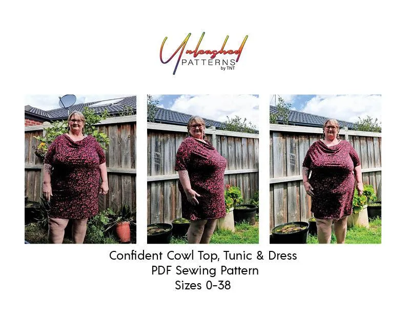 Confident Cowl Top Tunic and Dress