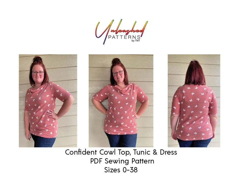 Confident Cowl Top Tunic and Dress